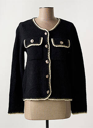 Gilet manches longues noir ADILYNN pour femme