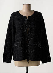 Gilet manches longues noir GRIFFON pour femme seconde vue