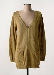 Gilet manches longues vert NICE THINGS pour femme seconde vue