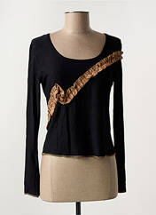 T-shirt noir DOUBLE JEU pour femme seconde vue