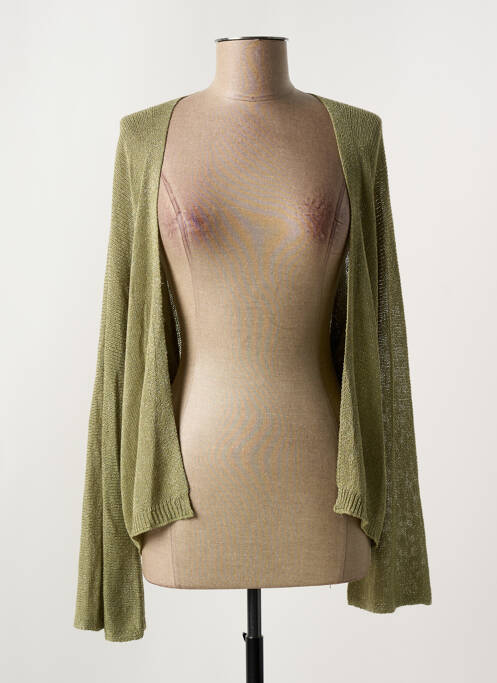 Gilet manches longues stretch vert MOLLY BRACKEN femme