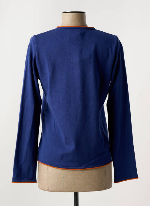 Gilet manches longues stretch bleu TELMAIL femme