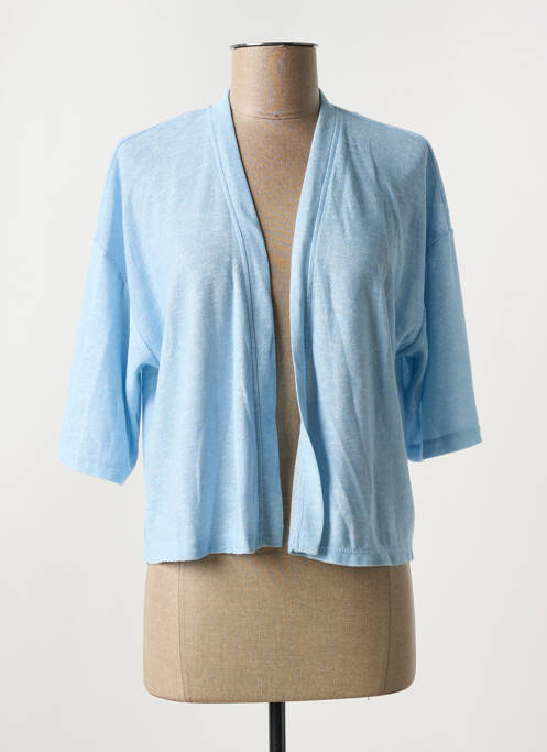 Gilet manches longues manches 3/4 bleu GARCIA femme