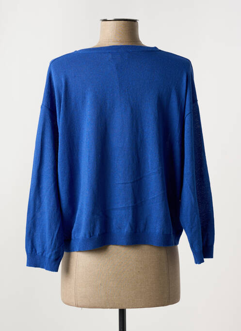 Gilet manches longues manches 3/4 bleu LA FEE MARABOUTEE femme