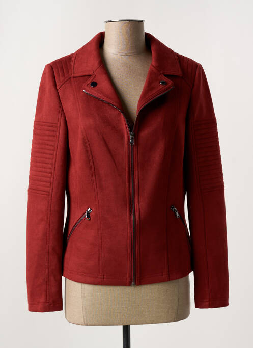 Veste casual epaulette orange BARBARA LEBEK femme
