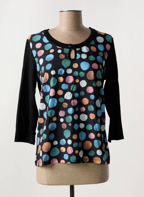 T-shirt manches 3/4 manches 3/4 noir GRIFFON femme