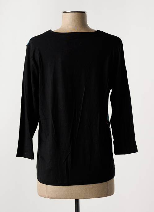 T-shirt manches 3/4 manches 3/4 noir GRIFFON femme