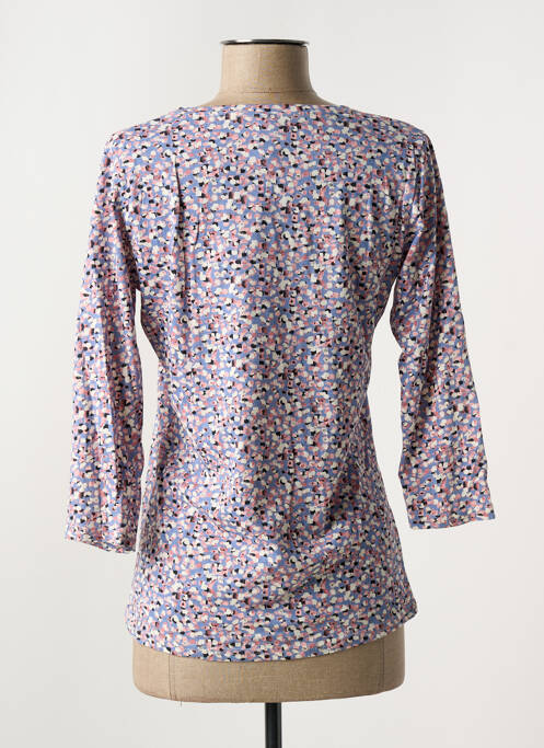 T-shirt stretch manches 3/4 bleu JENSEN femme