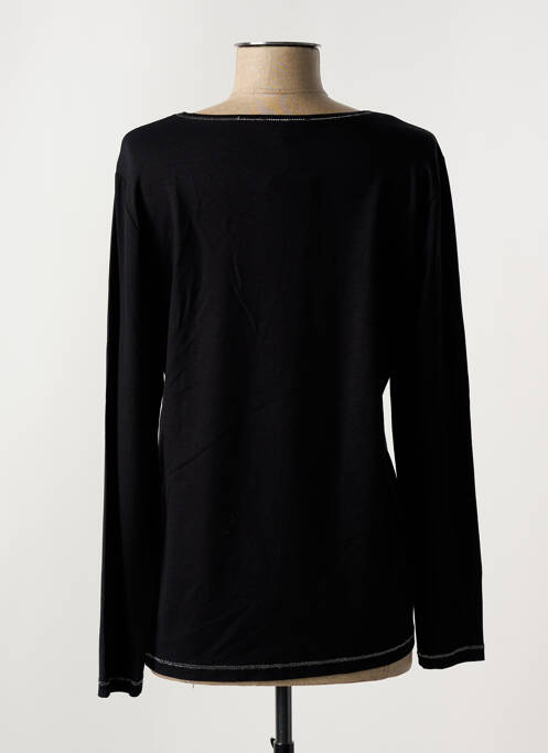 T-shirt stretch manches longues noir HAJO femme