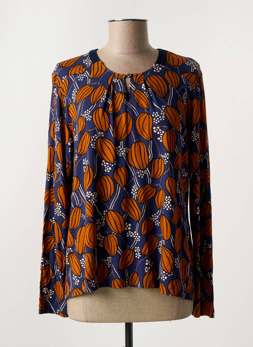 T-shirt imprimé fantaisie manches longues bleu GRIFFON femme