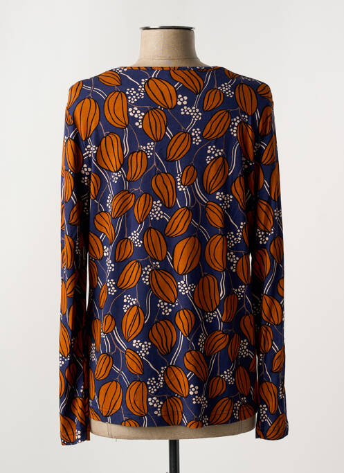 T-shirt imprimé fantaisie manches longues bleu GRIFFON femme
