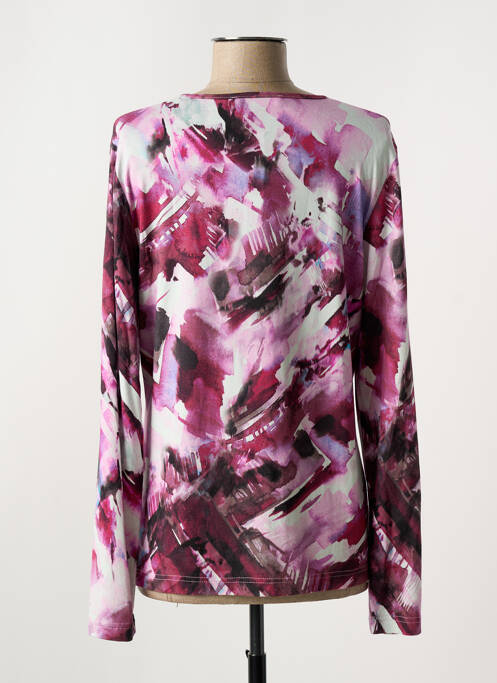 T-shirt imprimé fantaisie manches longues violet GRIFFON femme