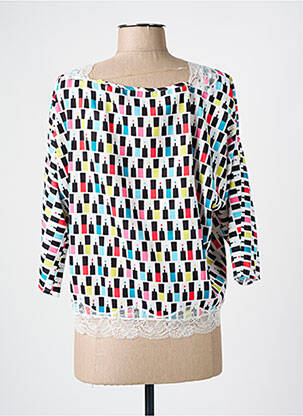 Blouse manches 3/4 manches 3/4 noir MOLLY BRACKEN femme