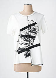 T-shirt sérigraphie manches courtes beige DESIGUAL femme