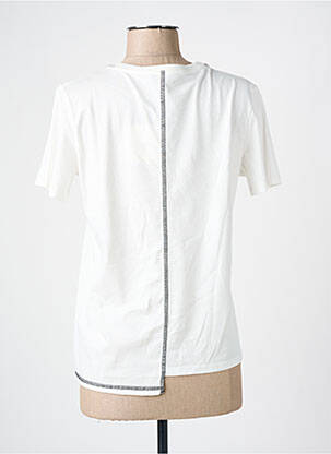 T-shirt sérigraphie manches courtes beige DESIGUAL femme