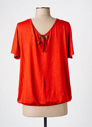 T-shirt stretch manches courtes orange TELMAIL femme