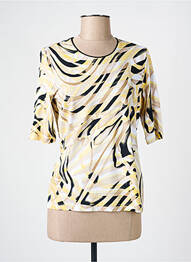 T-shirt manches mi-longues manches courtes jaune BARBARA LEBEK femme