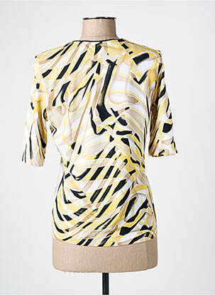 T-shirt stretch manches courtes jaune BARBARA LEBEK femme