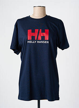 T-shirt sérigraphie manches courtes bleu HH femme