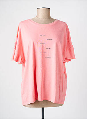 T-shirt manches mi-longues manches courtes rose VERO MODA femme