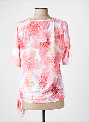 T-shirt stretch manches courtes rose HAJO femme