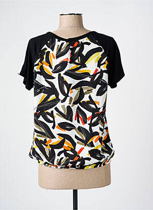 T-shirt imprimé fantaisie manches courtes noir TELMAIL femme