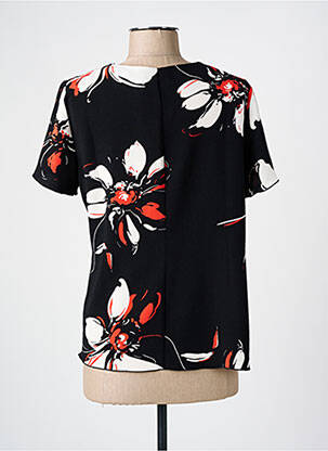 T-shirt coupe cintrée manches courtes noir TELMAIL femme