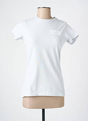 T-shirt sérigraphie floquée manches courtes gris ELLESSE femme