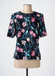 T-shirt manches mi-longues manches courtes noir GARCIA femme