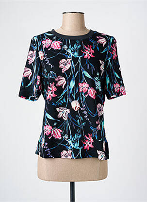 T-shirt manches mi-longues manches courtes noir GARCIA femme