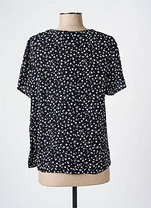 Blouse manches courtes manches courtes noir FRANCE RIVOIRE femme