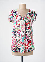 T-shirt stretch manches courtes rouge TELMAIL femme