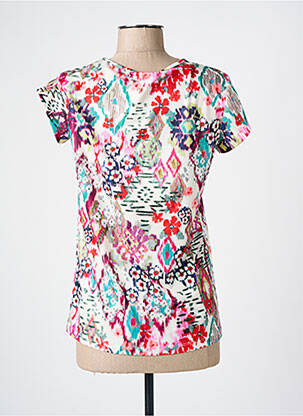 T-shirt stretch manches courtes rouge TELMAIL femme