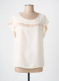 Top manches courtes manches courtes beige SIGNE NATURE femme