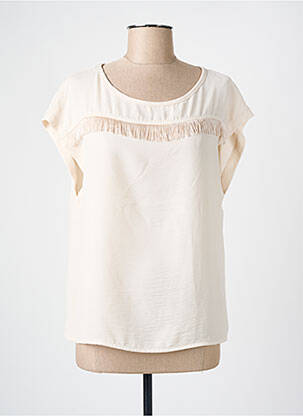 Top manches courtes manches courtes beige SIGNE NATURE femme