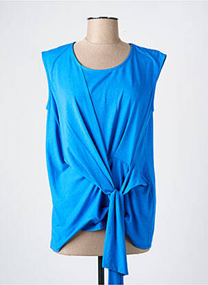 T-shirt stretch manches courtes bleu BETTY BARCLAY femme