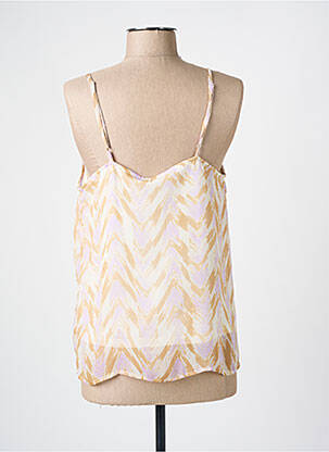 Top col carré fines bretelles beige VERO MODA femme
