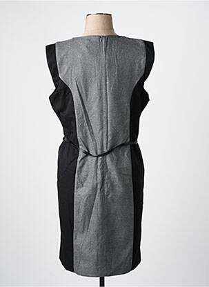 Robe mi-longue fermeture zippée au dos manches courtes gris BEST MOUNTAIN femme