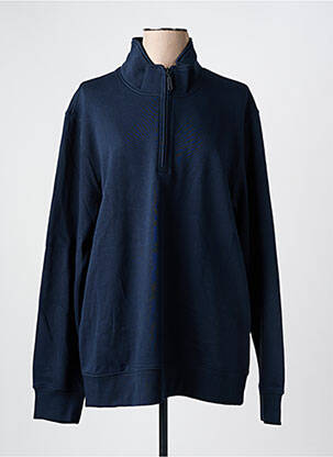 Sweat-shirt stretch manches longues bleu KARIBAN femme