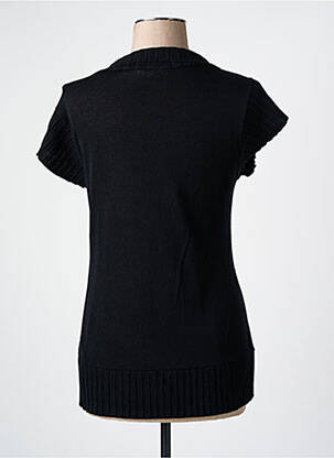 Gilet manches courtes coupe cintrée noir PRUNELLE femme