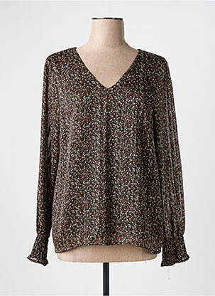 Blouse manches longues manches longues noir SIGNE NATURE femme