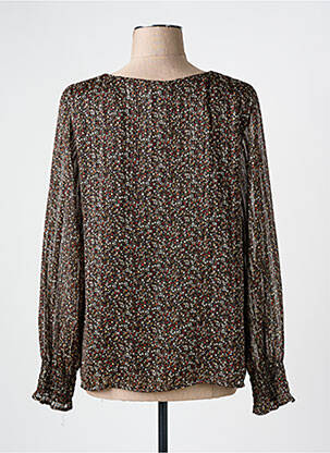 Blouse manches longues manches longues noir SIGNE NATURE femme