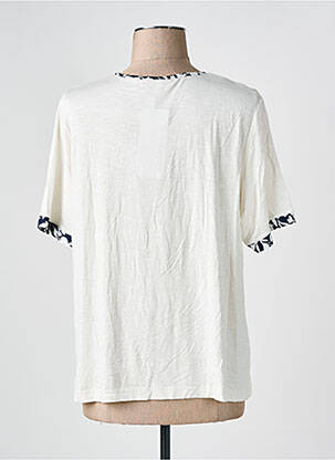 T-shirt coupe droite manches courtes beige GRIFFON femme