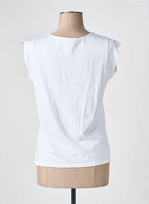 T-shirt stretch manches courtes beige UN POINT C EST TOUT femme