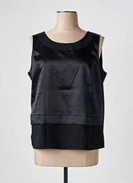 Top coupe fluide sans manche noir PRUNELLE femme