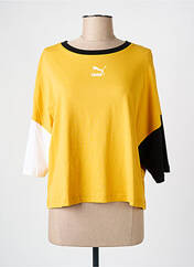 T-shirt jaune PUMA pour femme seconde vue