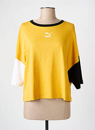 T-shirt jaune PUMA pour femme
