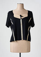 T-shirt noir PAUSE CAFE pour femme seconde vue