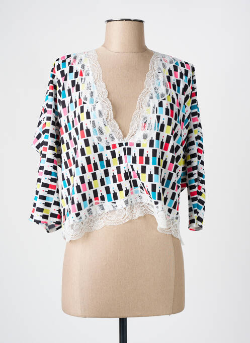 Blouse manches 3/4 manches 3/4 noir MOLLY BRACKEN femme