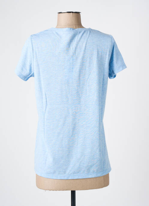 T-shirt col v manches courtes bleu CLOSETTE femme